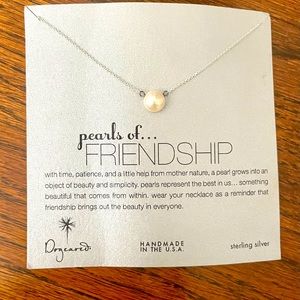 Dogeared Pearls of Friendship 18” sterling silver Pearl necklace